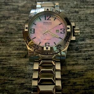 Men's Invicta 6246 Reserve Collection wristwatch in Stainless/Mother of Pearl
